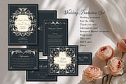 Elegant Baroque Wedding Stationery, an Invitation Template by ilustrinna (Thumbnail 1 of 9)