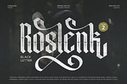 Roslenk Vol2 – Blackletter Font, a Blackletter Font by Flawless And Co (Thumbnail 1 of 10)