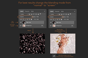 Rose Gold Bokeh Overlays