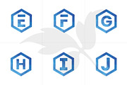 26 A-Z Polygonal Monograms set, a Branding & Logo Template by Walldecorated (Thumbnail 2 of 5)