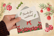 Christmas Treats & Decor watercolor, a Decorative Illustration by Nastya Che (Thumbnail 11 of 11)
