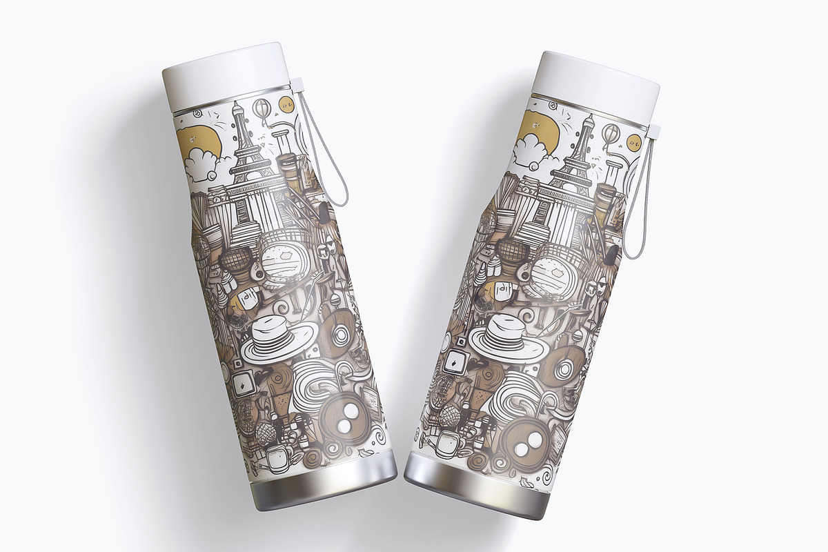 Reusable Water Bottle mockup part 01, a Packaging Mockup by Ambo Ampeng (Photo 10 of 11)
