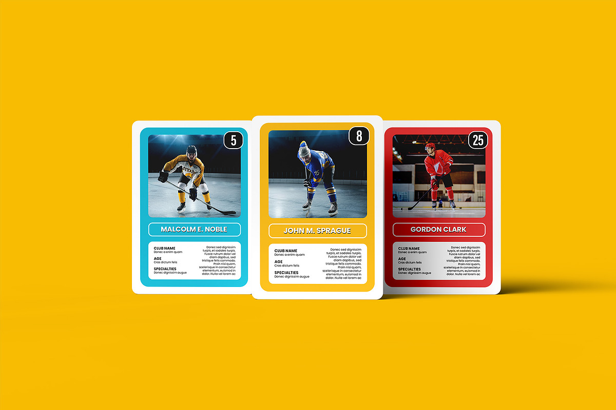 Trading Cards Mockup v.4 - 12 views, a Merchandise Mockup by Illusiongraphic (Photo 11 of 25)