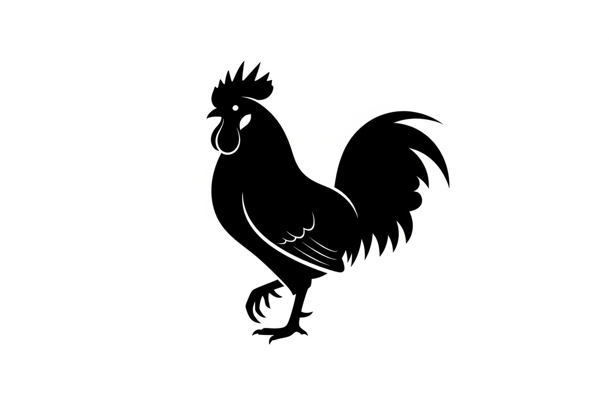 Rooster Chicken Silhouette Vector Bu, an Illustration by Designs_River (Photo 48 of 51)