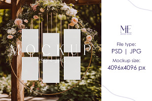 Wedding Seating Place Card Mockup, a Mockup by Mie Mockup Studio
