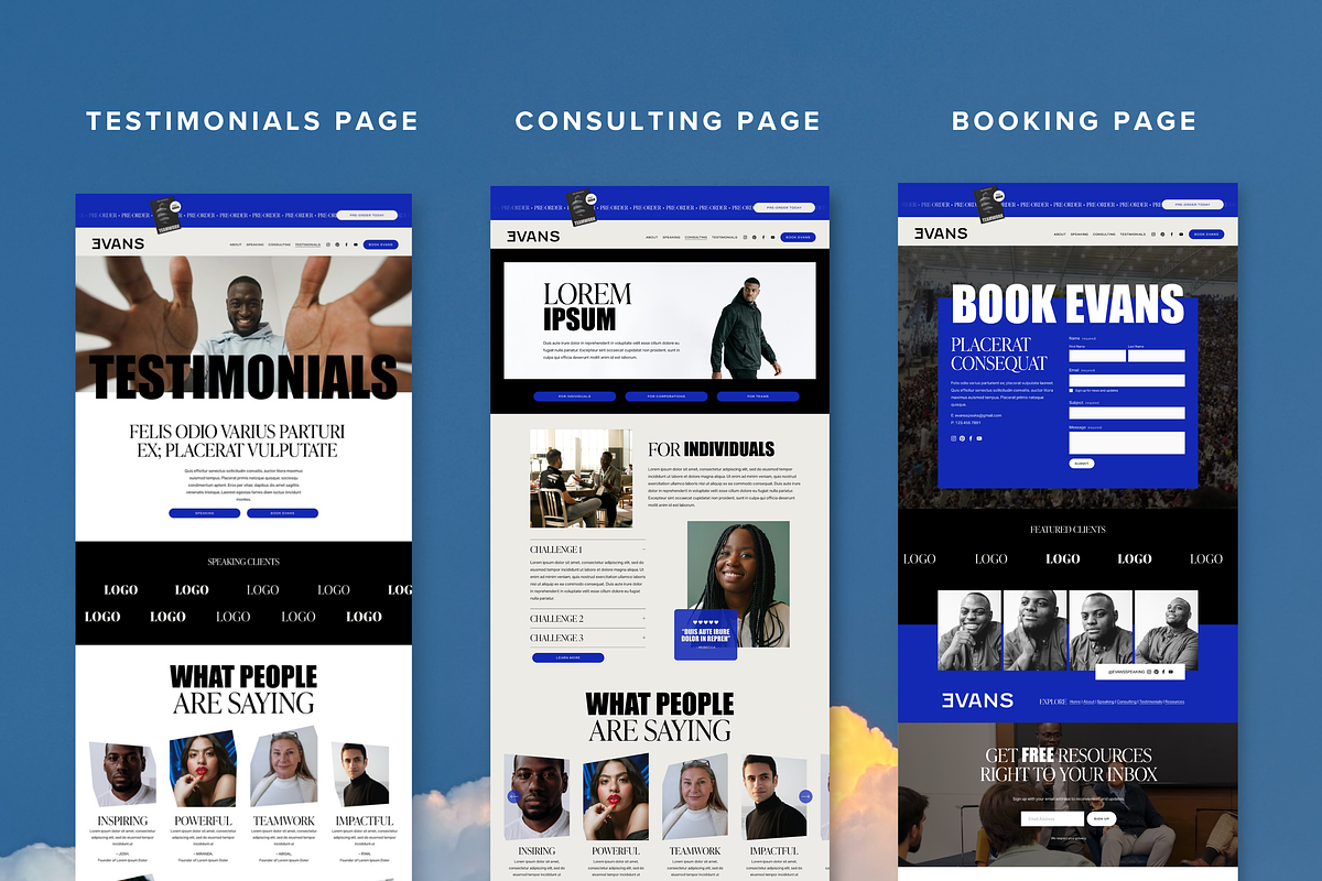 Masculine Coach Squarespace Template, a Squarespace Template by GoLive Website Templates (Photo 5 of 12)