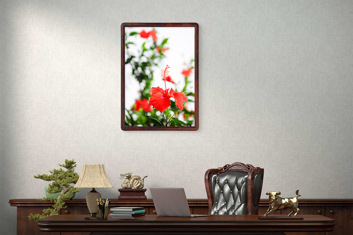 Red Floral Decor - Hibiscus Wall Art, a Nature Photo by VietArtworks (Photo 4 of 6)