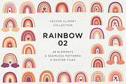 Rainbow Elements & Patterns Set #02, an Object Graphic by Olga Begak Art & Design (Thumbnail 1 of 9)