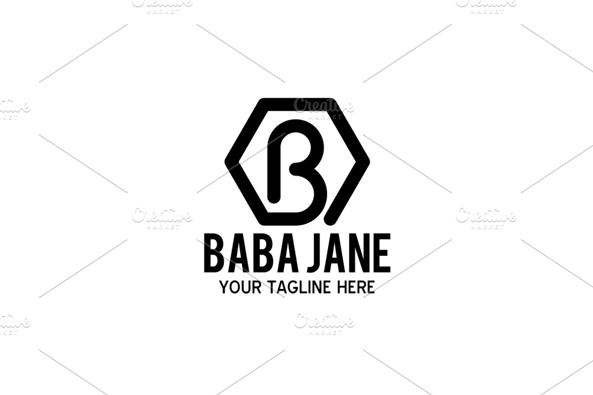 Baba Jane  - Letter B Logo, a Branding & Logo Template by shazi (Photo 4 of 4)