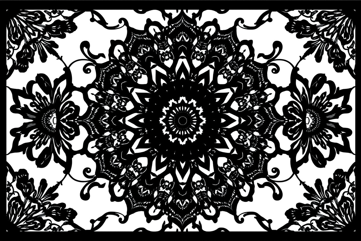 Elegant Floral Border Vector Design., an Illustration by Amazin_art (Photo 10 of 19)