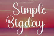 Simple Bigday, a Handwritten Font by FreshTypeINK (Thumbnail 1 of 8)