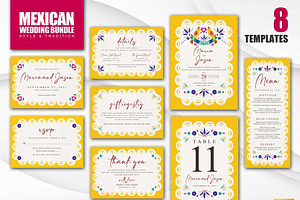 Mexican Wedding Bundle | CANVA