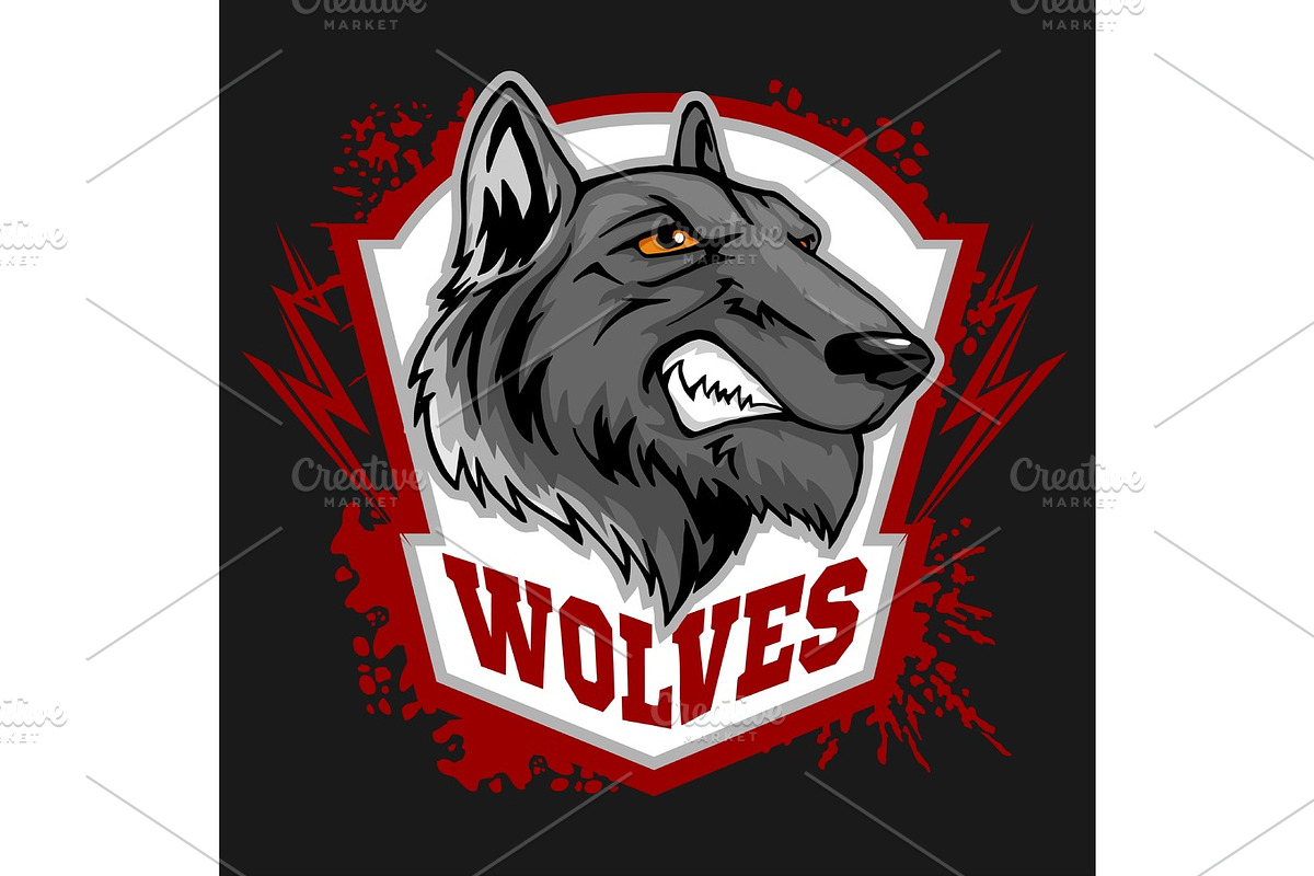 Wolves sports mascot. Howling wolf., an Animal Illustration by Digital ...