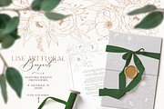 Flower field - line art floral set, a Decorative Illustration by Pamyatka Shop (Thumbnail 4 of 11)