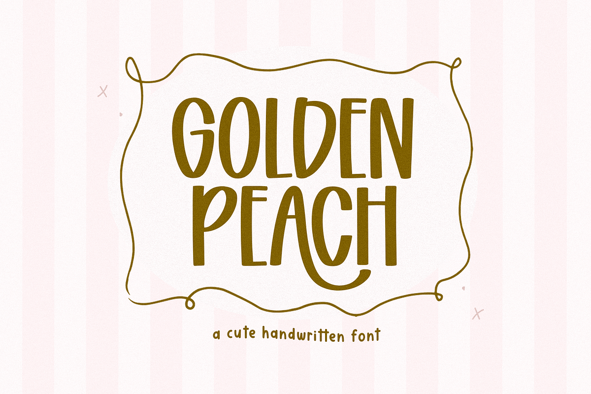 Golden Peach | Handwritten Font, a Handwritten Font by KA Designs (Photo 1 of 10)