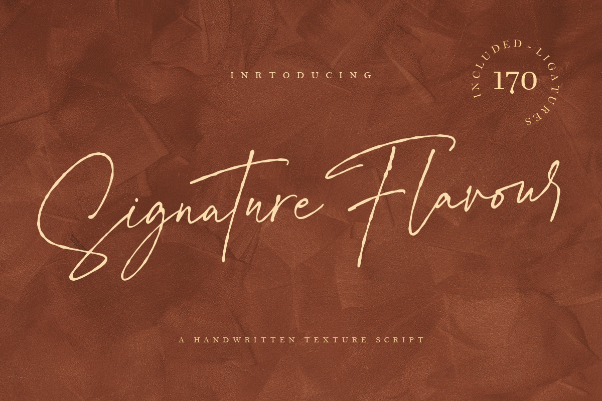 Signature Flavour | Handwritten Font