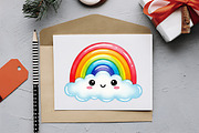 Cute Rainbow Character Clipart, an Illustration by RobertsArt (Thumbnail 5 of 7)
