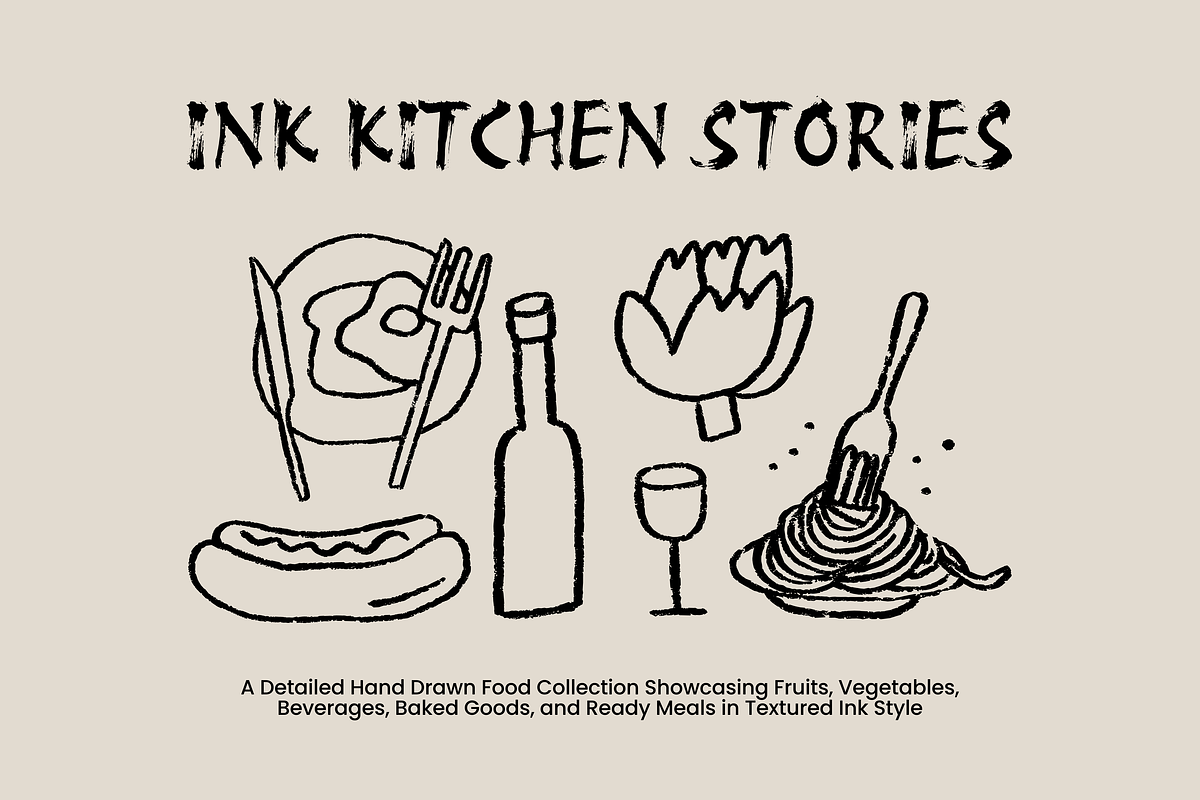 Ink Kitchen Stories: Food Collection, a Food Illustration by Veyla (Photo 1 of 12)