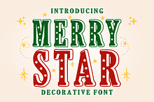 Merry Star - Festive Christmas Font