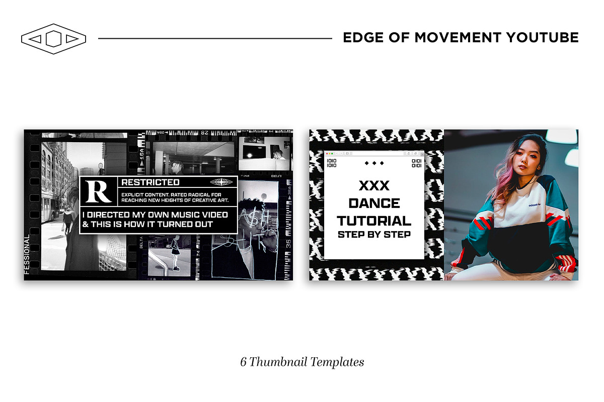 Edge of Movement YT kit PSD & CANVA, a Social Media Template by Tangerine Nation (Photo 9 of 17)