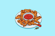 Collection of Fast Food, a Food Illustration by By_Pedram (Thumbnail 5 of 6)