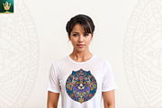 Mandala V2 | Boho Cat Vector Art, an Illustration by pixaroma (Thumbnail 8 of 10)