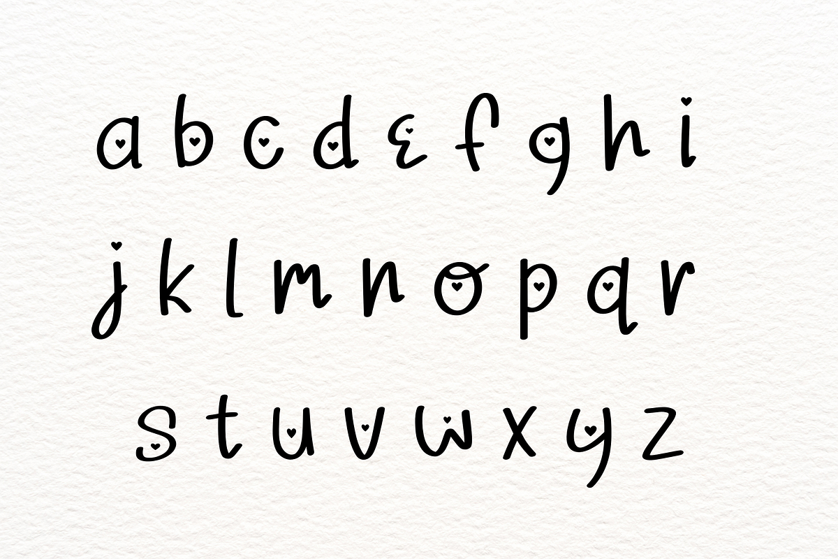 Heart shine, a Handwritten Font by Petal Pixels (Photo 3 of 9)