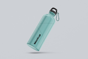 Sports Aluminium Bottle Mockup