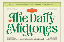 The Daily Midtones Decorative Serif