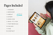 Boho Canva Website Template, a Landing Page Template by Anna Design Studio (Thumbnail 2 of 8)
