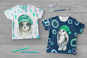 Cute rabbits in watercolors, an Animal Illustration by Art Watercolor (Thumbnail 2 of 5)