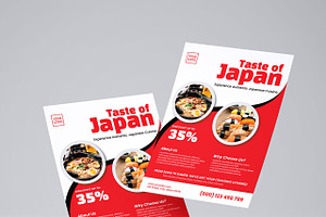 Japanese Food Flyer Template, a Flyer Template by Artnivora.Std