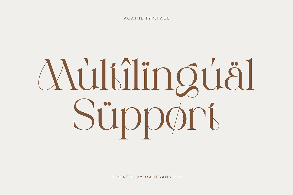 Agathe | Luxury Serif Font, a Serif Font by Mahesans Co (Photo 10 of 10)
