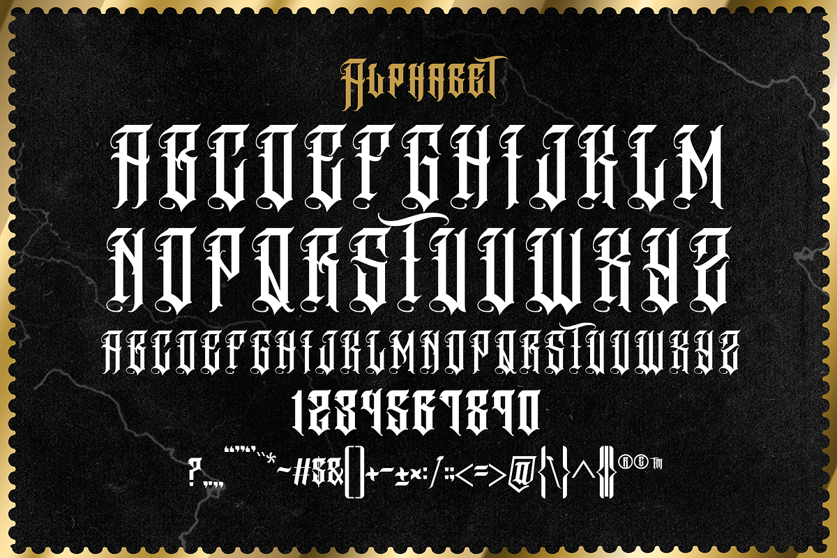 NUMERO, a Blackletter Font by dansdesign (Photo 4 of 7)