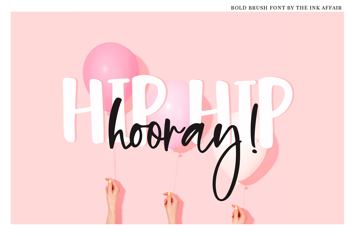 Bold Brush Font + Bonus Font preview 4