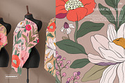 Chic Botanical Pattern and Graphics, a Pattern Graphic by likorbut (Thumbnail 8 of 11)