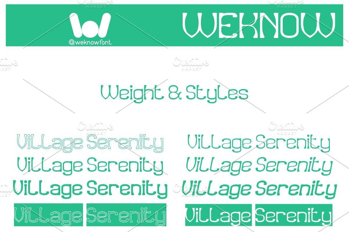 Village Serenity font, a Slab Serif Font by weknow (Photo 7 of 8)