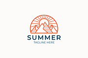 Mountain Summer Badge Logo, a Branding & Logo Template by Signatoro (Thumbnail 1 of 3)