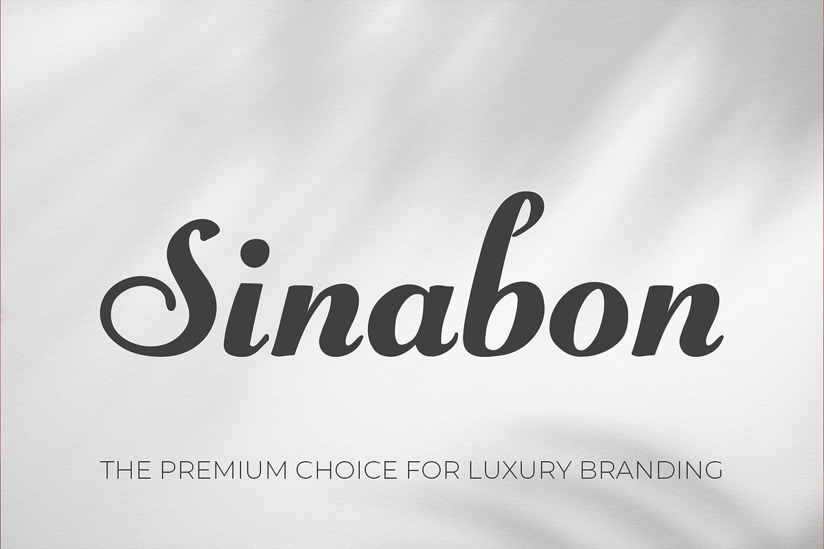 Sinabon Elegant Cursive Typeface, a Script Font by OWPictures (Photo 1 of 10)