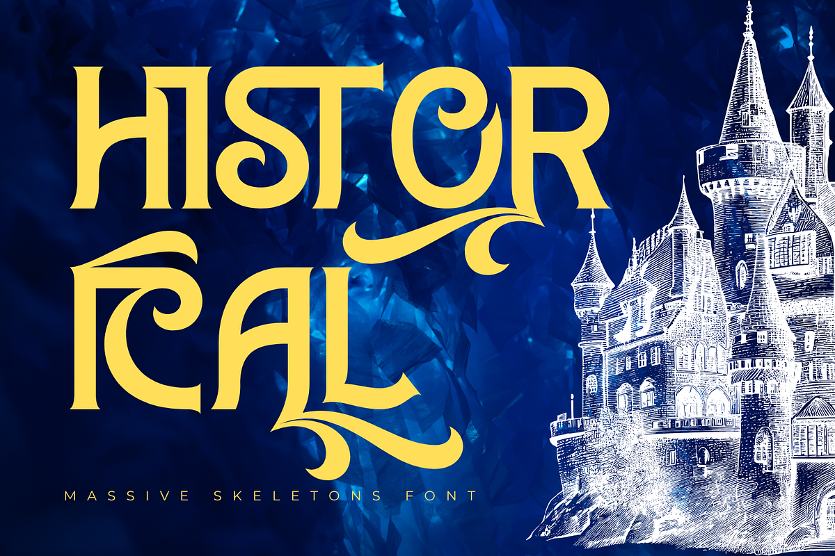 MASSIVE SKELETONS - VINTAGE FONT, a Serif Font by 177Studio (Photo 2 of 8)