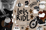 It's Christmas - Let's Ride, a Seasonal Illustration by avdnadi (Thumbnail 1 of 9)