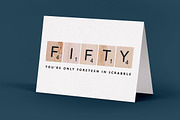 Vintage Scrabble Tiles - 100 Items, an Object Graphic by Offset (Thumbnail 6 of 8)