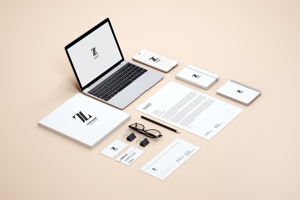 Modern Stationery Mockup, a Product Mockup by Designrepos (Photo 2 of 28)