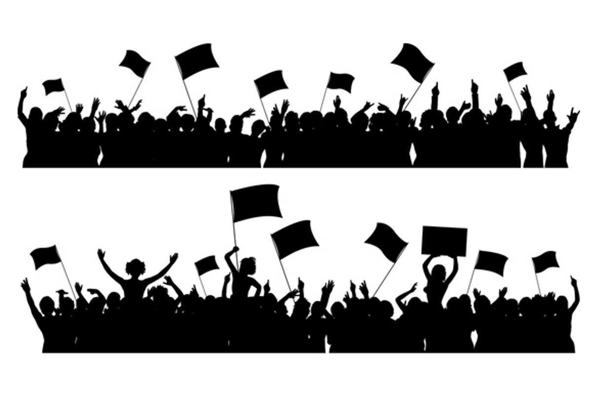 Cheering or Protesting Crowd, a Person Illustration by Albert Does Stuff (Photo 3 of 3)