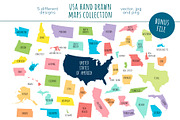 US maps collection, an Education Illustration by Illustrationsforteachers (Thumbnail 7 of 7)