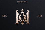 MA AM Wedding Monogram Logo, a Branding & Logo Template by LogoAV (Thumbnail 1 of 6)