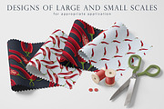Hot pepper - Set 1, a Pattern Graphic by Yummy (Thumbnail 5 of 13)