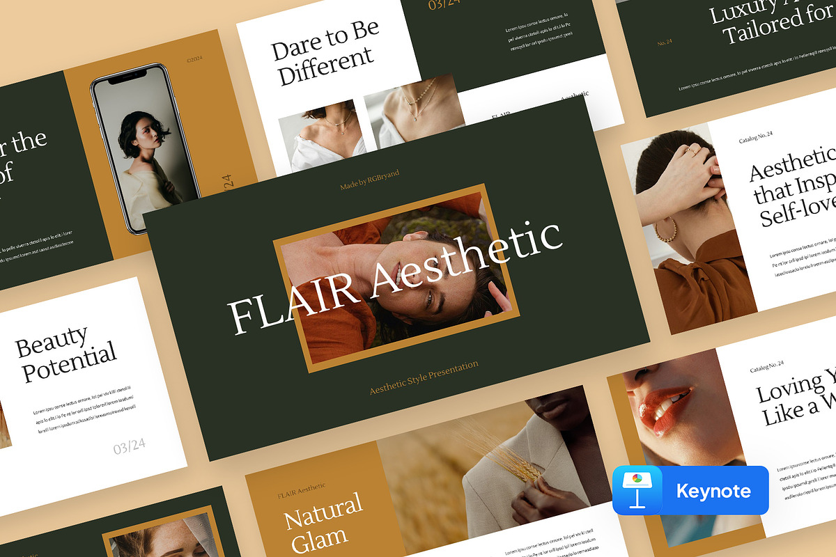 FLAIR - Aesthetic Keynote, a Presentation Template by rgbryand (Photo 1 of 9)