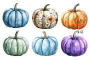 Pastel Pumpkin Clipart, an Illustration by SinaCreation (Thumbnail 2 of 5)