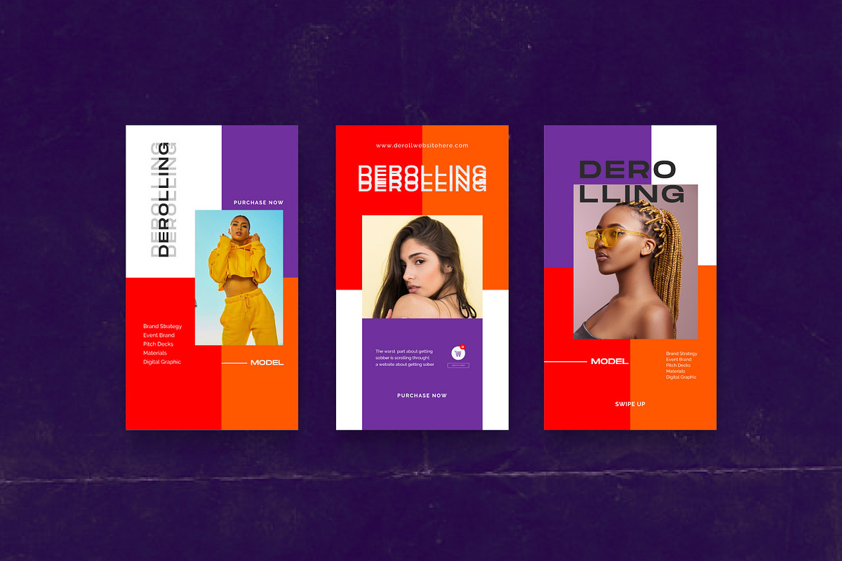 DEROLL - Social media Pack, a Social Media Template by Dirtytemp Studio (Photo 12 of 13)